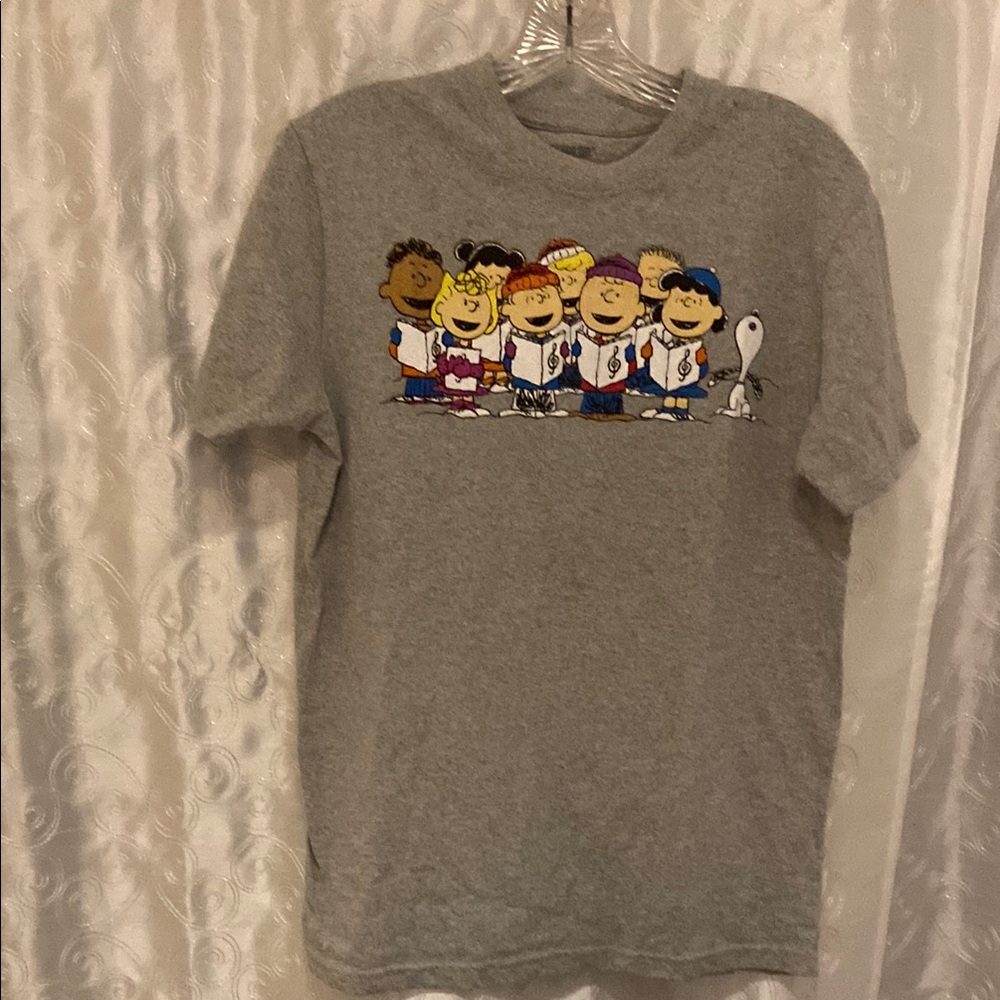 Peanuts Gray Graphic Tee Adult Size Medium 🔥 YB5